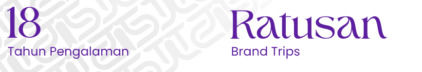 Trinity Tour mempunyai 18 Tahun Pengalaman-Ratusan Brand Trips